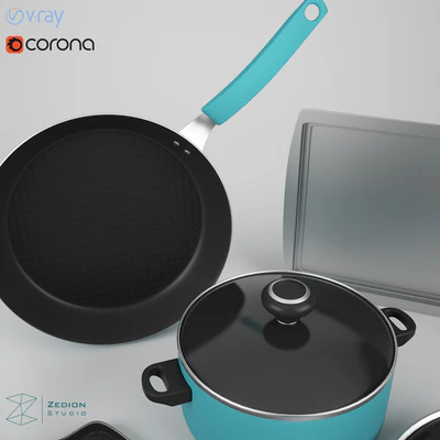 cookware set 01 — Вид 3