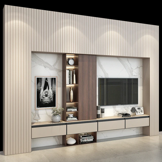 Modern TV Wall set190 — Скачать