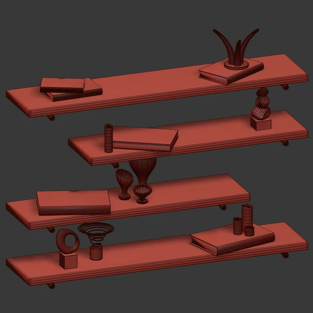 Hanging shelf with filling — Descargar