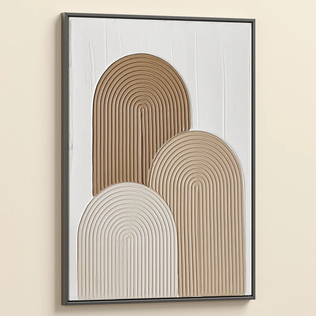 Wabi-Sabi Relief Plaster Wall Art C-979 — Скачать
