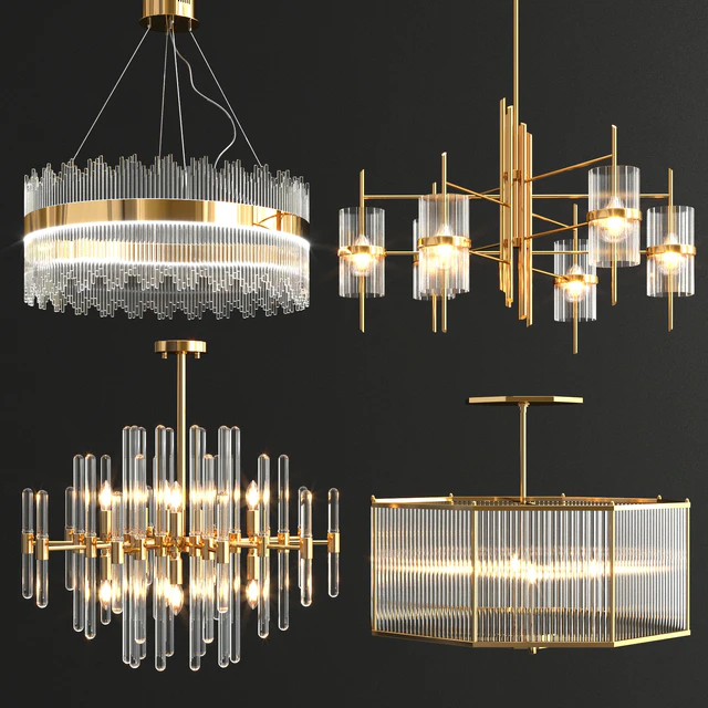 Collection of modern chandeliers — Скачать