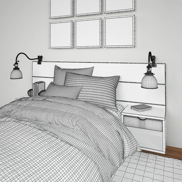 CALLUM FLOATING NIGHTSTAND PLATFORM BED, Restoration Hardware — Скачать
