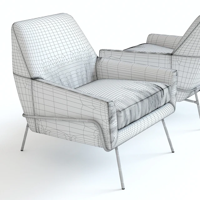West Elm Lucas Wire Base Chair — Скачать