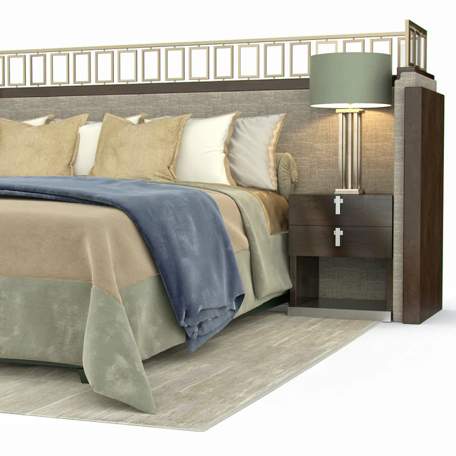A bed in a modern style / Bed — Descargar