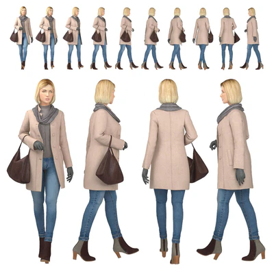 Girl in coat — Ver 3