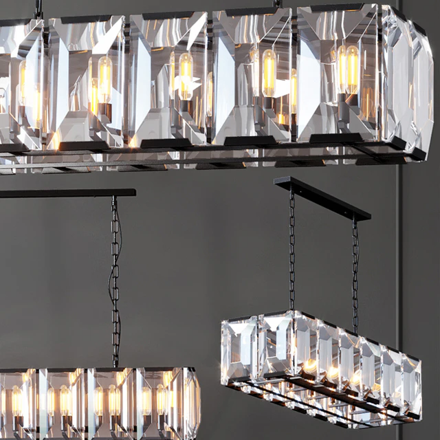 Chandelier RH Harlow Crystal Square Chandelier 10 — Descargar