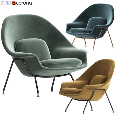 Knoll saarinen womb chair — Ver 1
