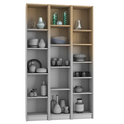 IKEA BILLY Shelving unit with decorative elements — Ver 7
