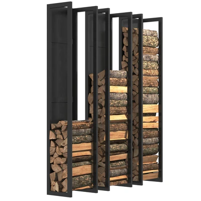 Wall firewood rack D790BK — Ver 5