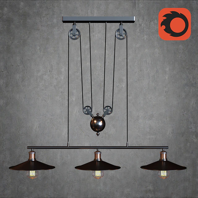 American steampunk lamp — Скачать