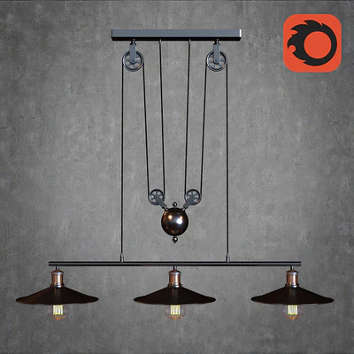American steampunk lamp — Скачать