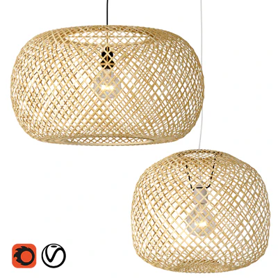 Bamboo chandelier La Redoute Ezia — Ver 1