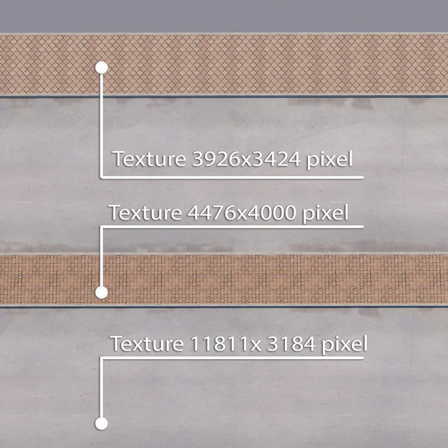 2 sidewalk options with road set 13 — Descargar
