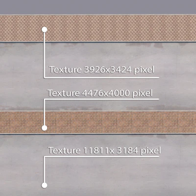 2 sidewalk options with road set 13 — Ver 3