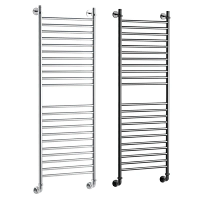 Water heated towel rail EWRIKA Medea S 120x40, matte black — Ver 3