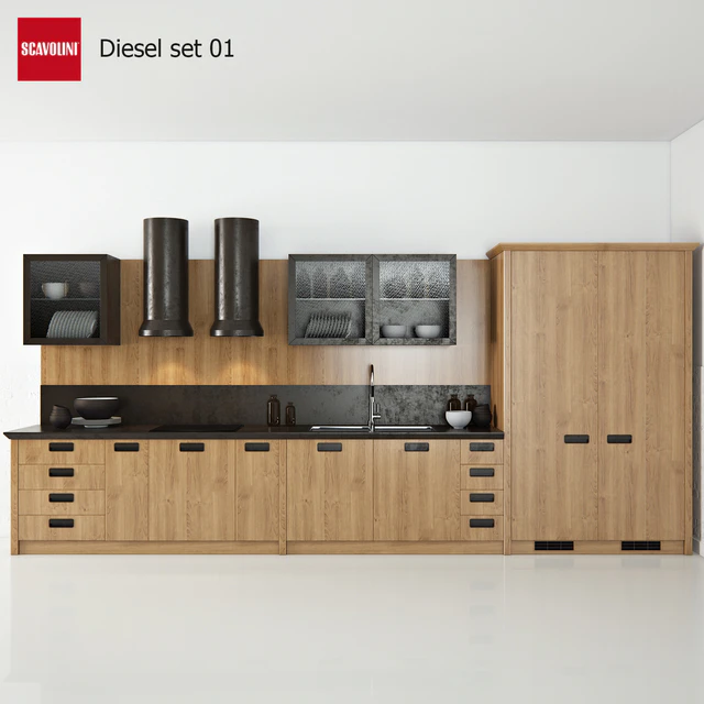 Кухня Scavolini Diesel set 01 — Скачать