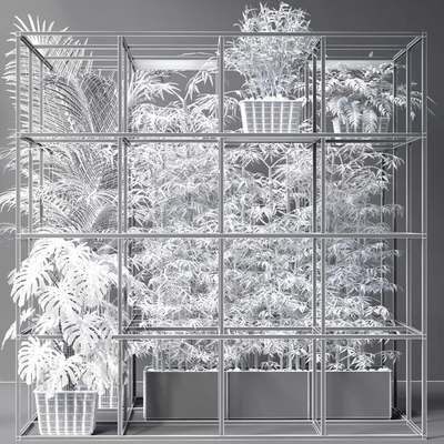 JC Wall Grid Plants Pot 7 — Ver 3