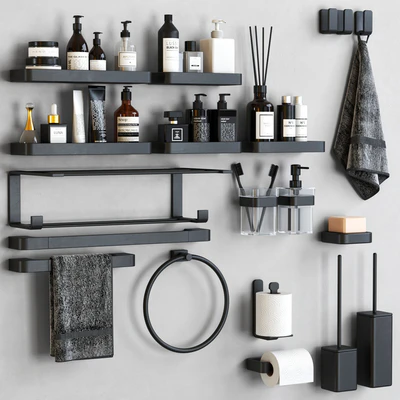 Outline bathroom accessories — Ver 1