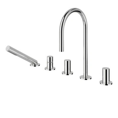 kartell 5 hole deck mounted bath mixer by laufen — download