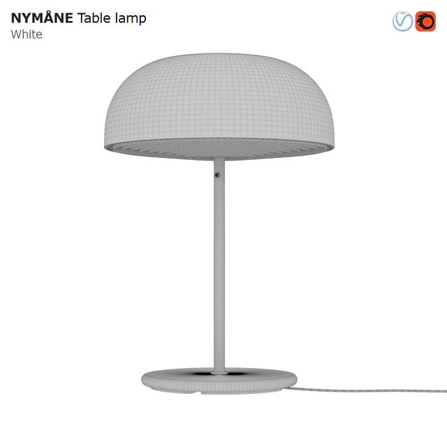IKEA NYMANE Table Lamp White — Descargar