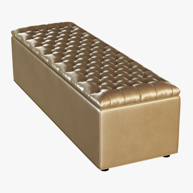 Poof rectangular Sky Capitone — Descargar