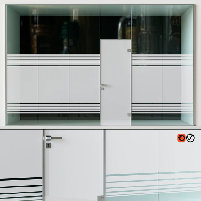 Glass office partitions Doors — Descargar
