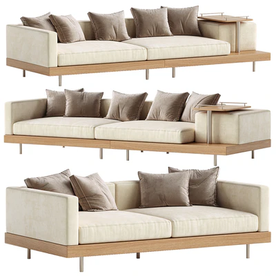 Japandi XXL Wooden Sofa 01 — Ver 1