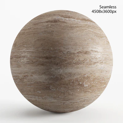 Seamless texture of beige travertine — Ver 1