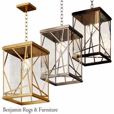 Robert Abbey Michael Berman Bond Clear Glass Pendant — Вид 1