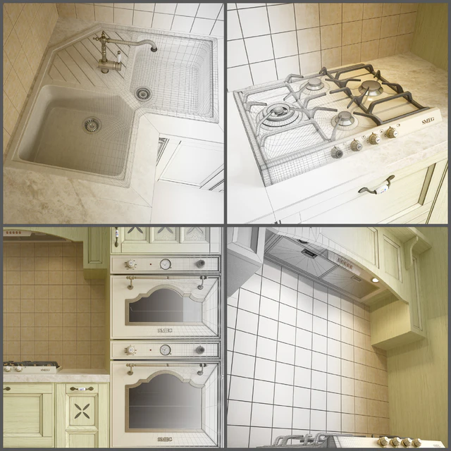 Corner kitchen "Provence" — Descargar
