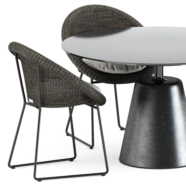 Gigi II Armchair by Janus et cie and Rock Table by Mdf Italia — Descargar
