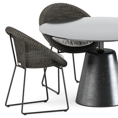 Gigi II Armchair by Janus et cie and Rock Table by Mdf Italia — Ver 5
