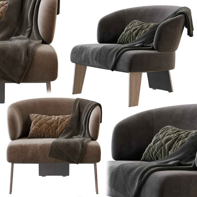 Reeves Large Armchair by Minotti — Скачать