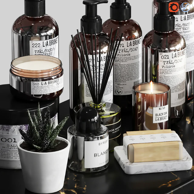 LA Bruket decor set for bathroom-03 — Скачать