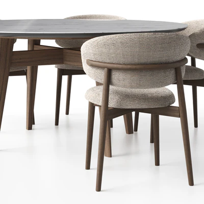 Стул Oleandro и стол Abrey circular от Calligaris — Вид 6