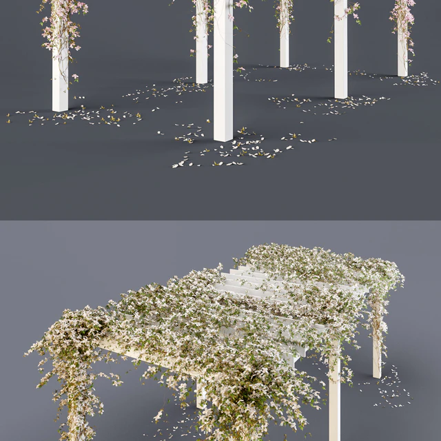 Pergola with flowers — Descargar