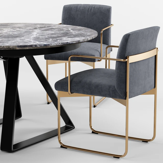 Atlante table and Gala chair - Calligaris — Descargar