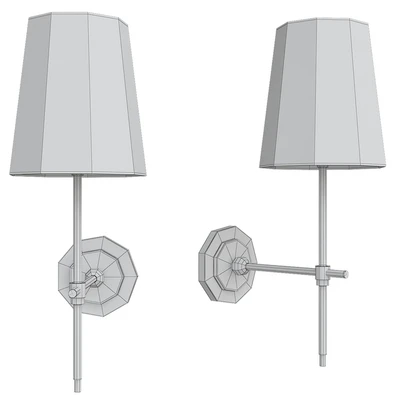 Adams Wall Sconce with Linen Shade — Ver 2