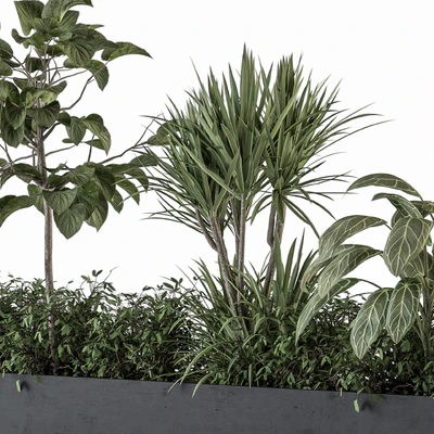 indoor Plant Set 258 - Plant Box Stand — Ver 6