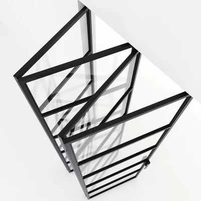 Metal door-accordion in the style of Loft 2 — Ver 3