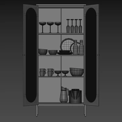 Showcase with decor 001 | LARENNE Laredoute — Ver 4