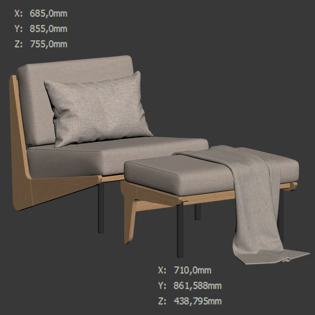 Kinney Teak Lounge Chair by Crate and Barrel — Descargar