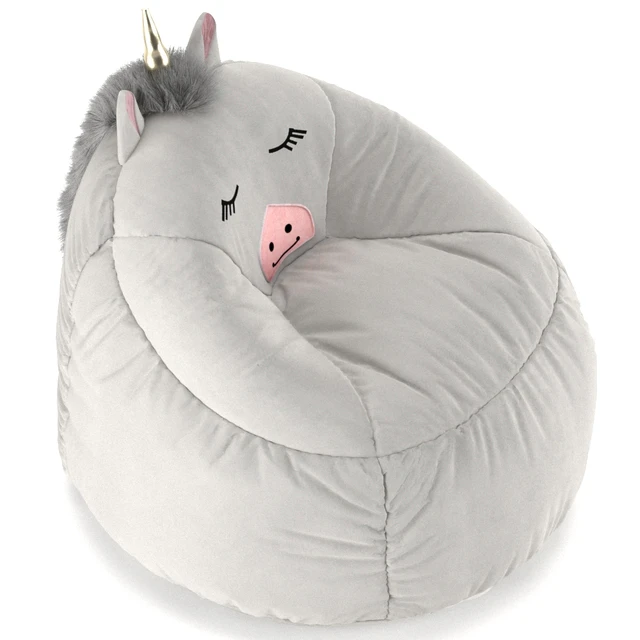 Kids Bean Bag Chair White Unicorn - Pillowfort™ — Скачать