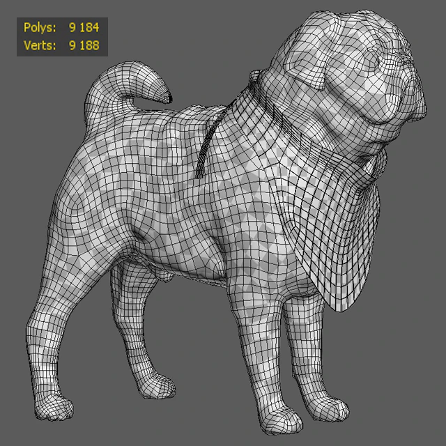 Cute Pug (vray + corona) — Descargar
