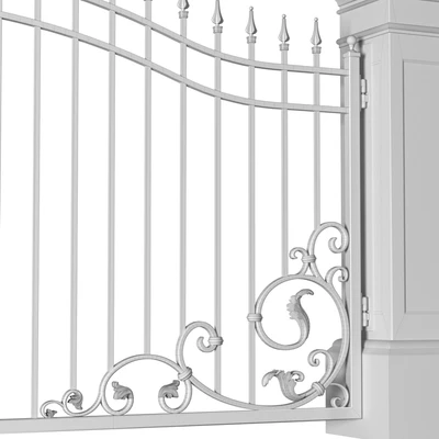 Кованые ворота в классическом стиле.Entrance Driveway Iron Gates Fence — Вид 5