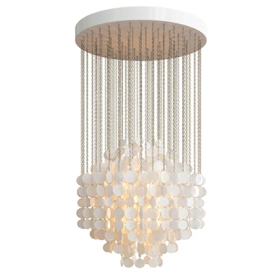 Capiz fun mother of pearl chandelier — Ver 2