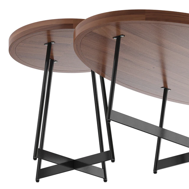 Nordic living room solid wood coffee table — Descargar