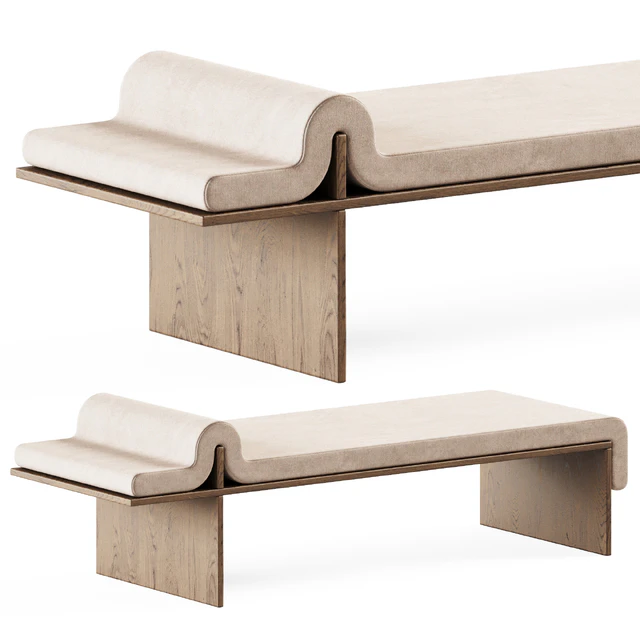 Melt Daybed By Bower Studio / Upholstered bench — Descargar