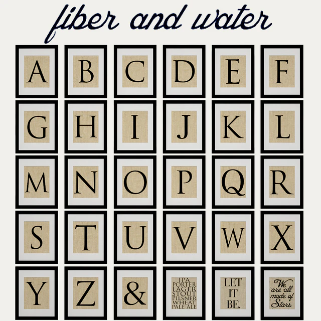 Fiber and Water - Signs, Typography and Symbols — Descargar