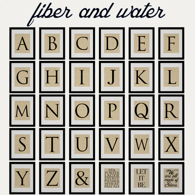 Fiber and Water - Signs, Typography and Symbols — Ver 1
